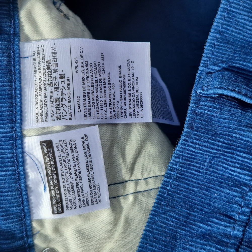 Navy Blue Levi Jeans - Picture 2 of 8